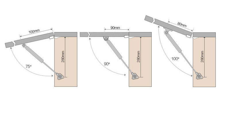 Buffer head gas spring