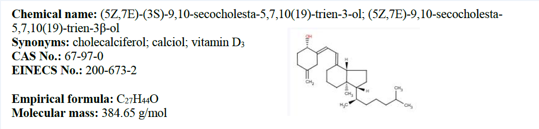 Vitamin D3 40 MIU/G