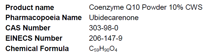 Coenzyme Q10 CWS