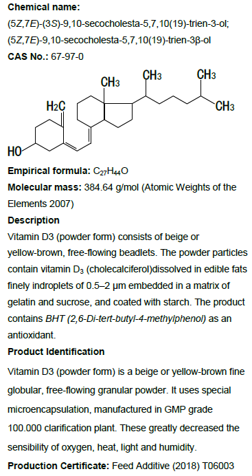 Vitamin d3 Feed