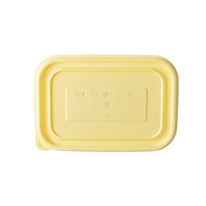 Biodegradable Cornstarch 500ml Square Lunch Boxes