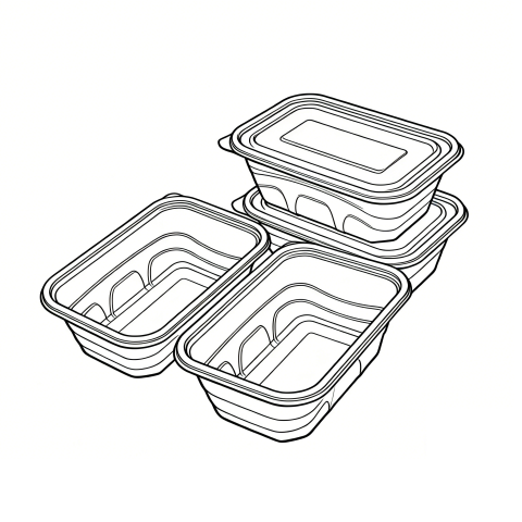 Biodegradable Cornstarch Boxes