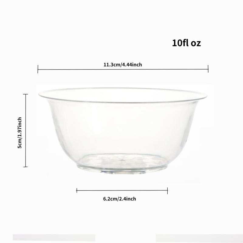10oz Clear Small Salad Serving Bowl
