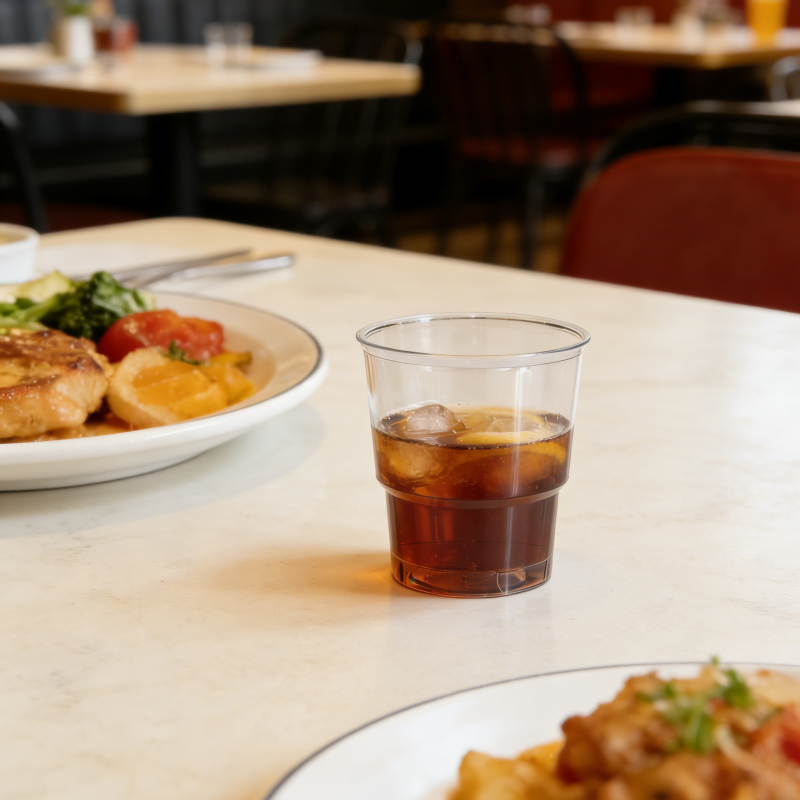 Premium 6.76oz Clear PET Hard Plastic Cold Cups