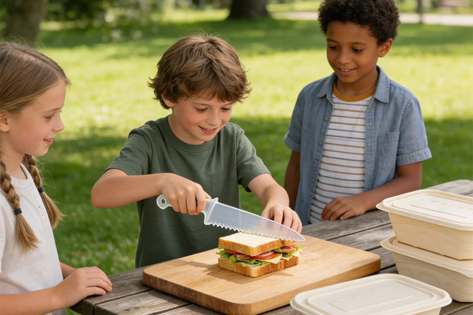Child-Safe Plastic Knife Making Kitchen Fun & Accessible!