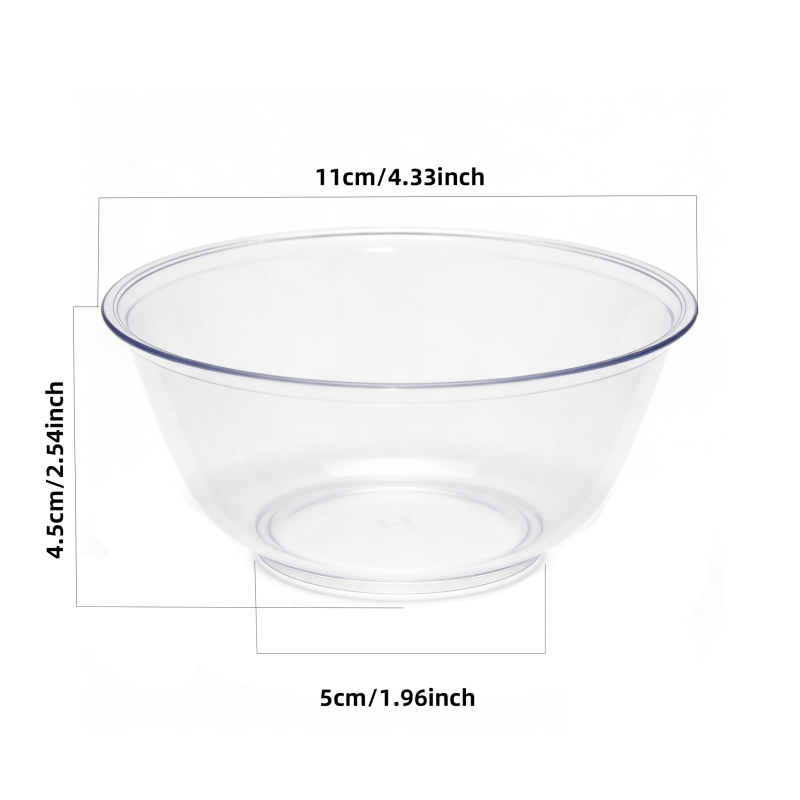 Premium Clear Round Food Grade Plastic Bowl