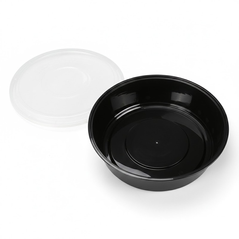 고급 누수 방지 전자레인지 사용 가능 원형 식품 용기