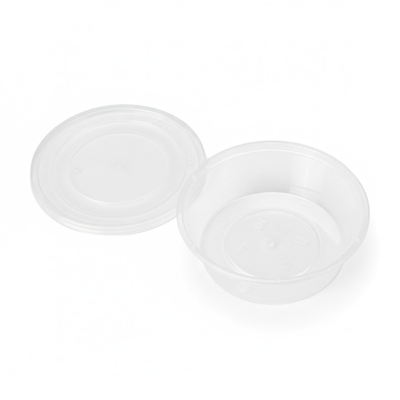 고급 누수 방지 전자레인지 사용 가능 원형 식품 용기