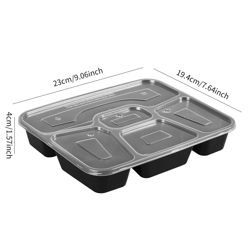 Multi-Compartment Reusable Meal Prep Containers