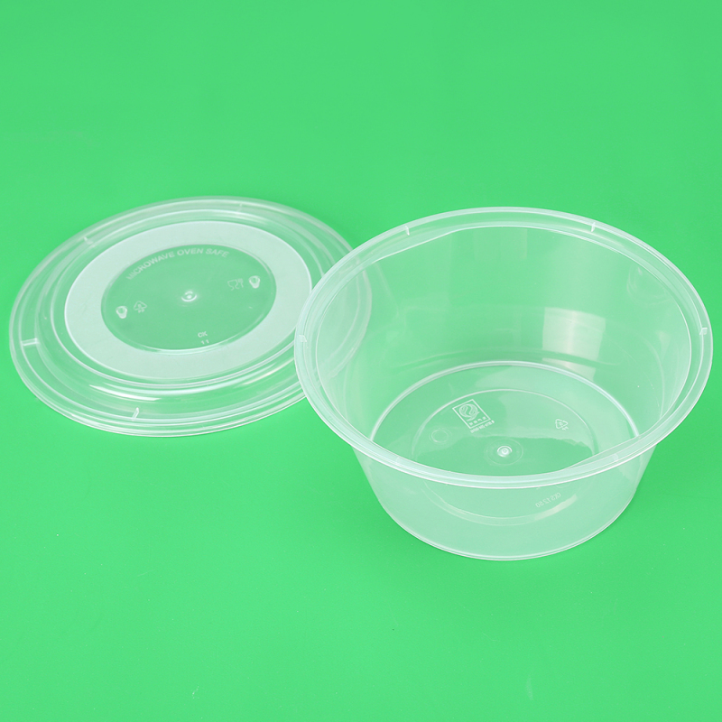 1000-2000ml Round Plastic Meal Prep Containers