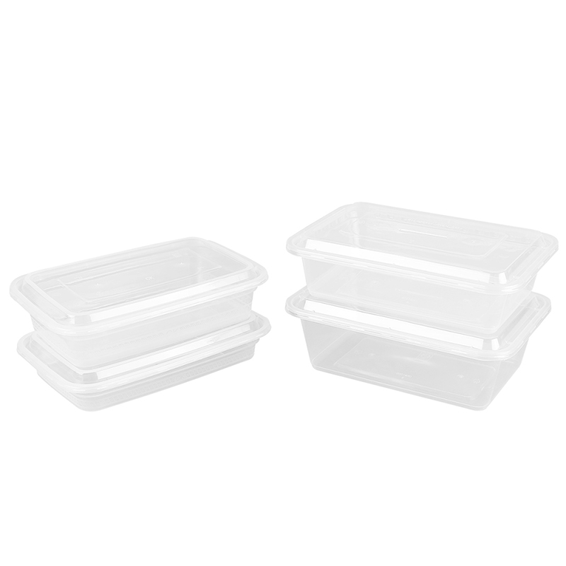 Leak-Proof Clear Rectangular Takeout Containers