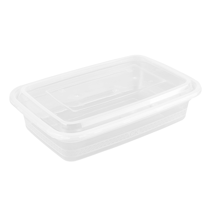 Leak-Proof Clear Rectangular Takeout Containers