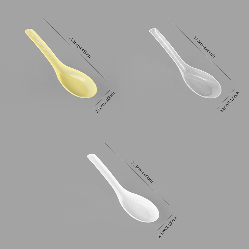 Premium Durable PP Plastic Dessert Soup Spoons