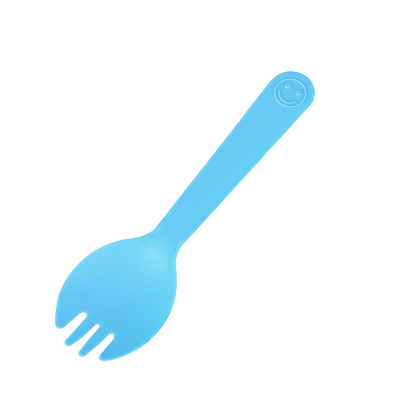 Smiley Face Plastic Kids Cake Sporks for Parties
