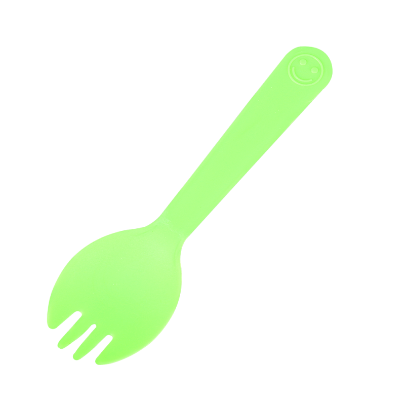 Smiley Face Plastic Kids Cake Sporks for Parties