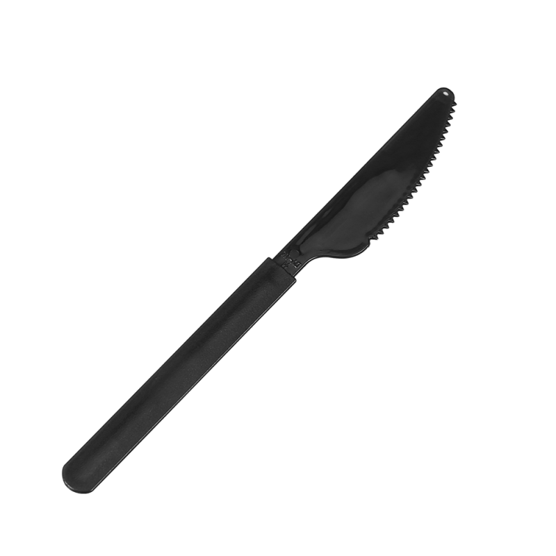 プロのケータリングに最適な耐久性のあるブラックPSフラットウェア