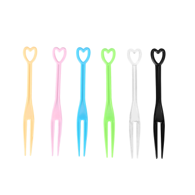 Elegant Heart Fruit Forks for Parties
