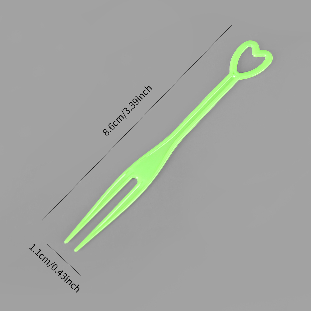 Heart-Shaped Fruit Forks