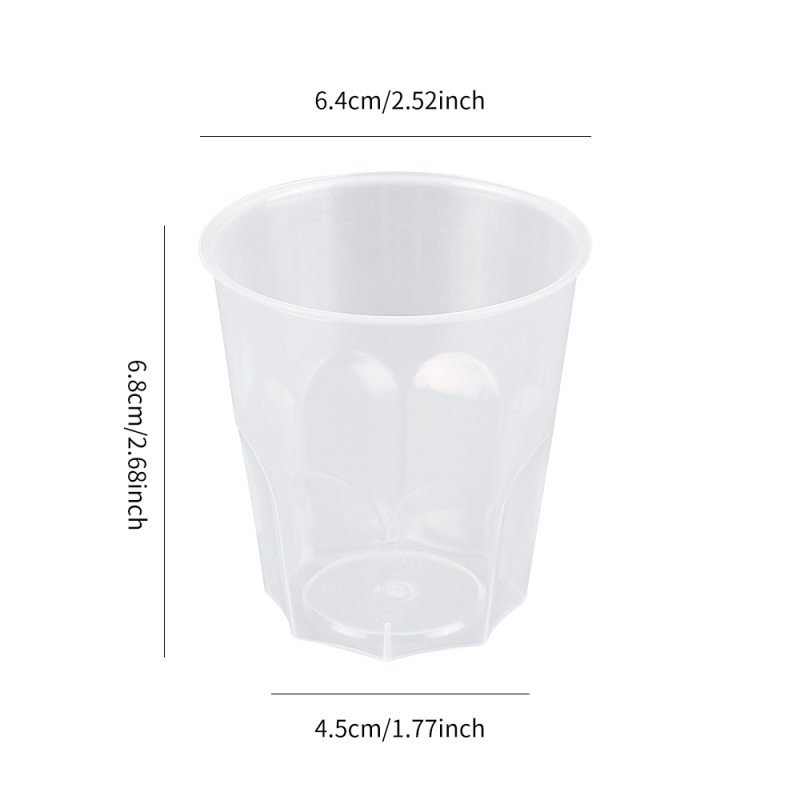 Eco-Friendly Food-Grade PP Plastic Beverage Cups