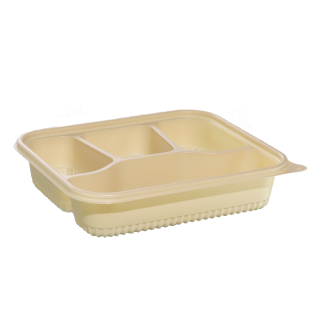 Durable Multi-Grid Corn Starch Disposable Tray