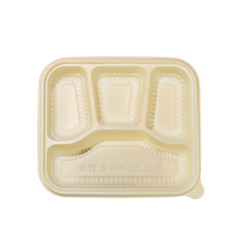 耐久性のあるマルチグリッドコーンスターチ使い捨てトレイ