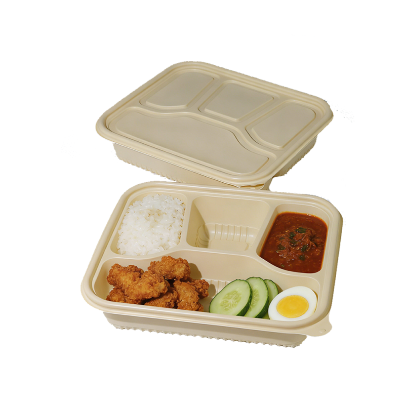 耐久性のあるマルチグリッドコーンスターチ使い捨てトレイ