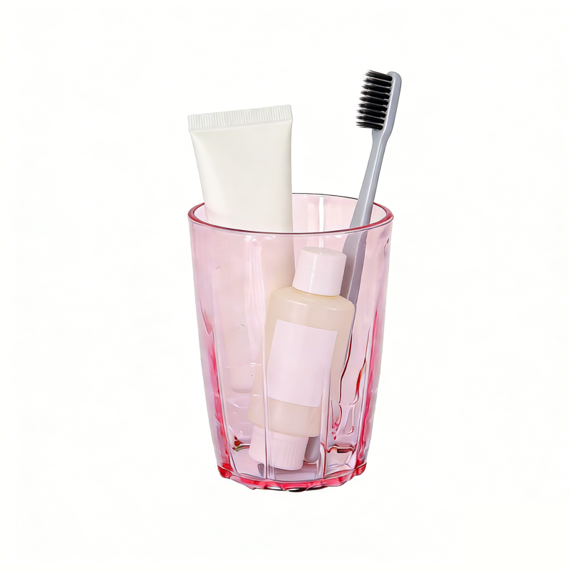 Bicchiere in plastica infrangibile rosa moderno da 400 ml