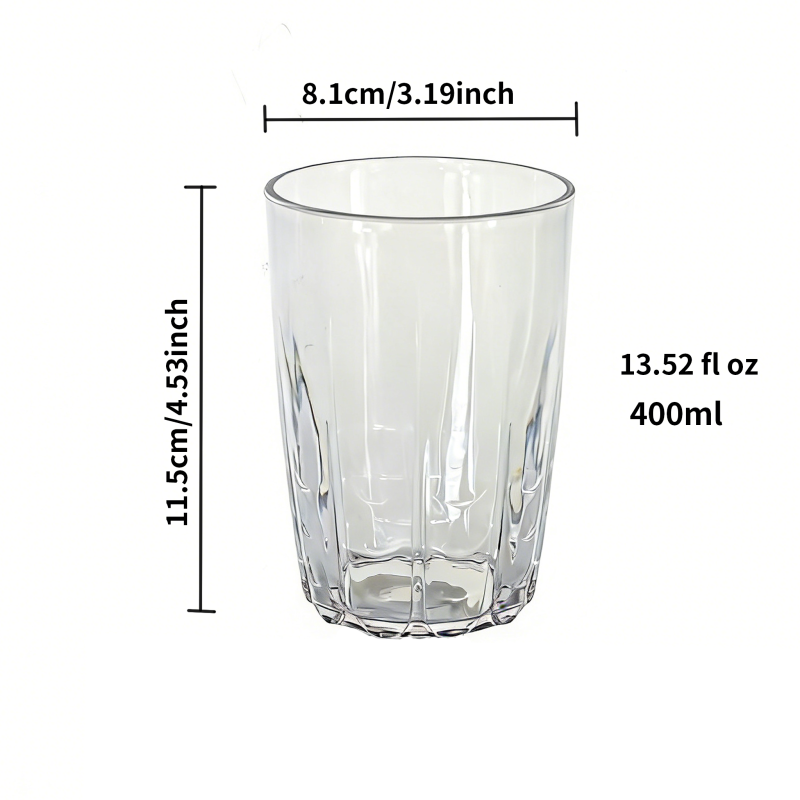 Premium Shatterproof Polycarbonate Water Glass