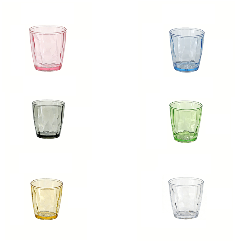 300ml Unbreakable Diamond PC Plastic Tumblers