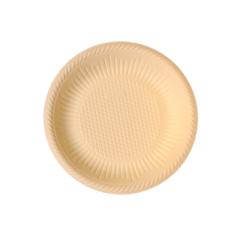 14cm Compostable Round Cornstarch Salad Plates