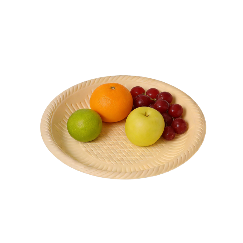 14cm Compostable Round Cornstarch Salad Plates