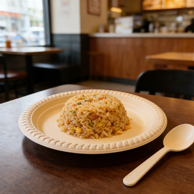Biodegradable Corn Starch Round Dinner Plates