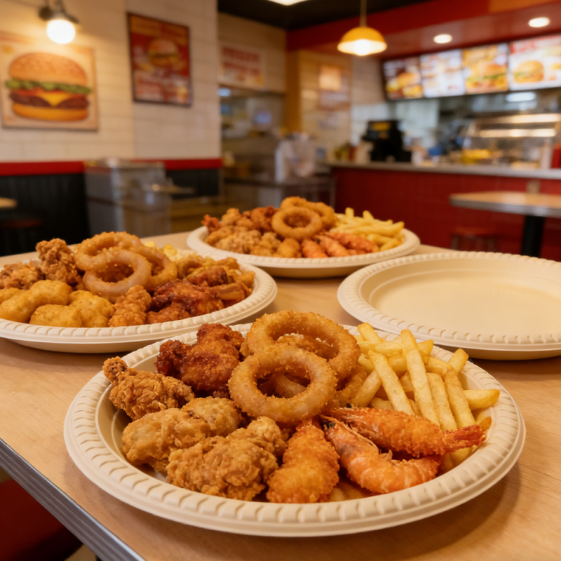 Biodegradable Corn Starch Round Dinner Plates