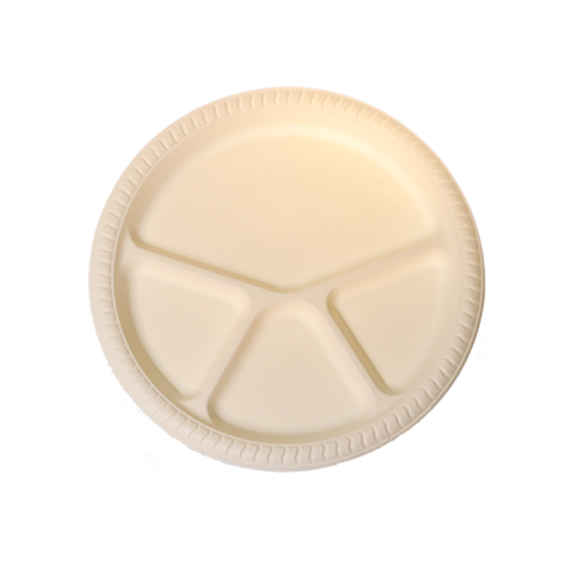 Biodegradable Multi-Section Disposable Plates