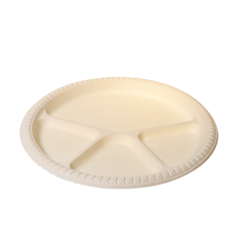 Biodegradable Multi-Section Disposable Plates