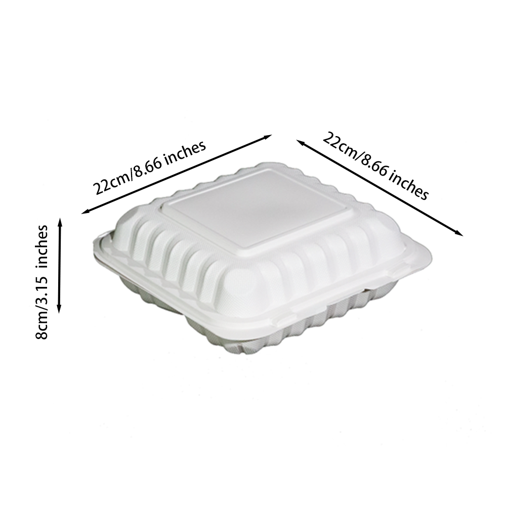 3-Compartment Takeout Box