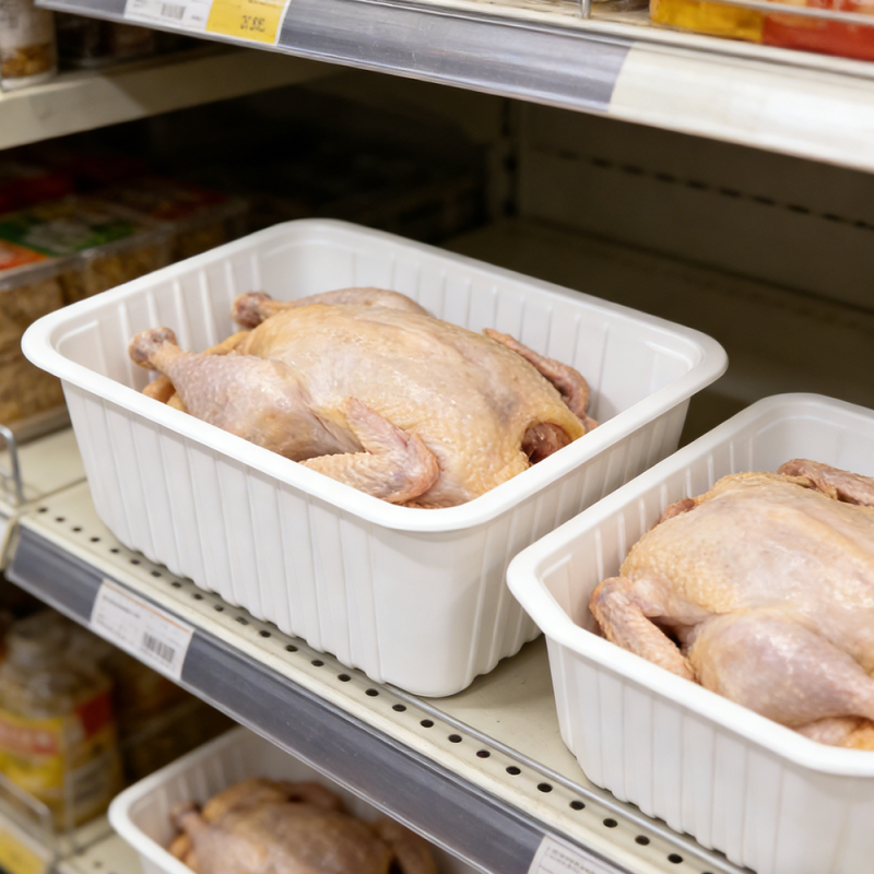 PP Food Grade Disposable Meat Packaging Tray