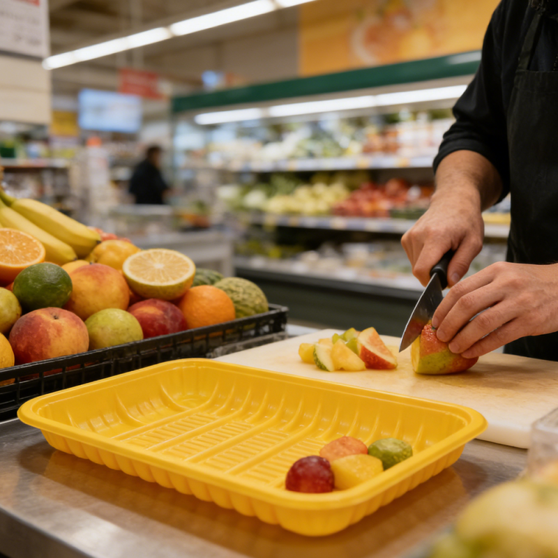 Custom OEM/ODM Frozen Food Packaging PP Tray