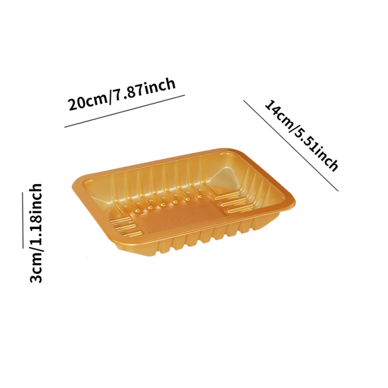 カスタマイズサイズのロゴ付きPP長方形サービストレイ