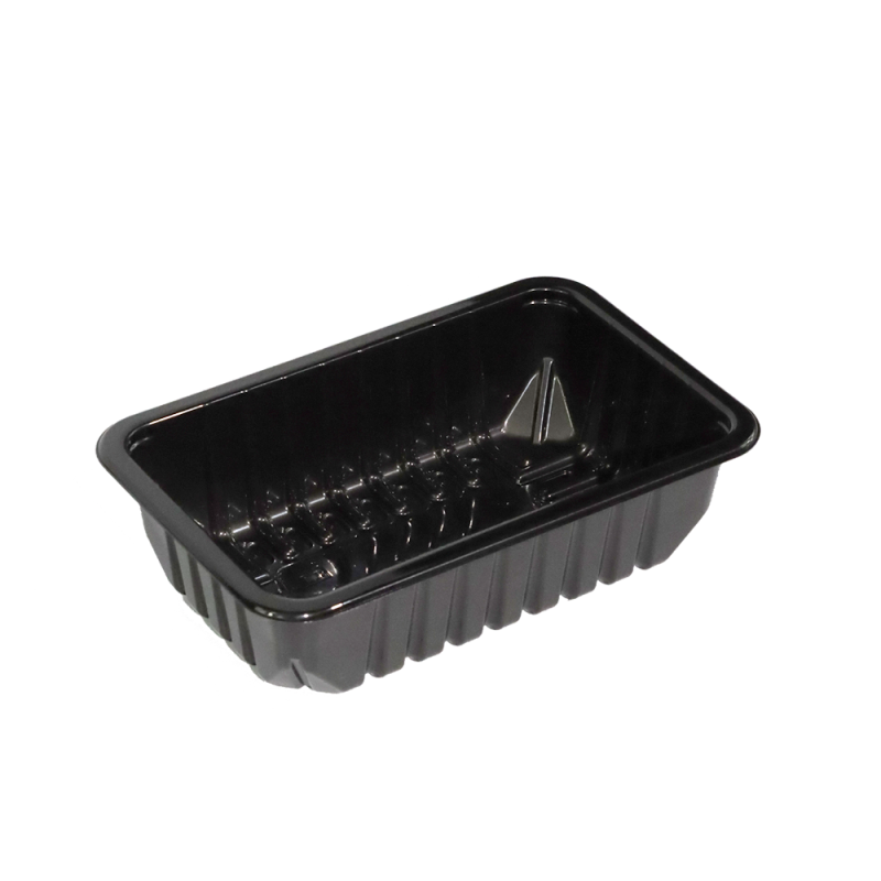 Durable Black Premium PP Fresh Meat and Fish Trays