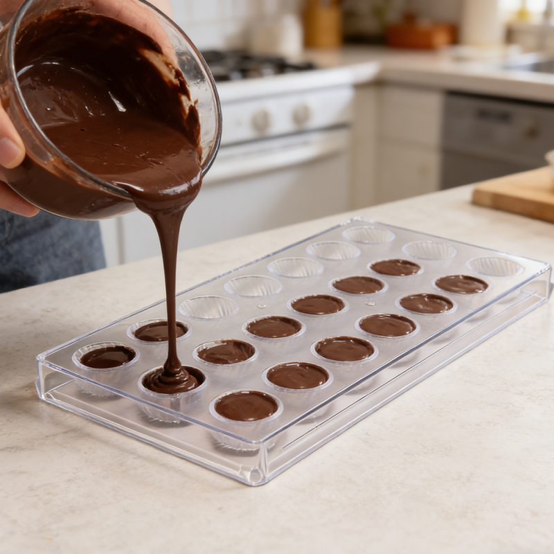 Moule à pâtisserie de qualité alimentaire avec motif tourbillon de précision