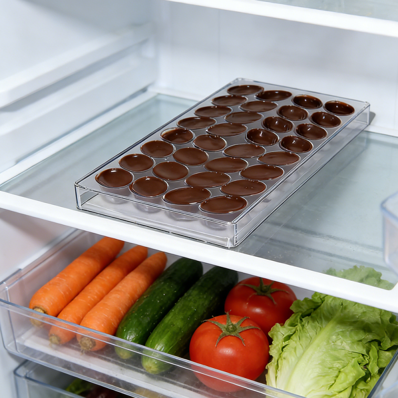 Moule ovale à confiserie en PP de qualité alimentaire