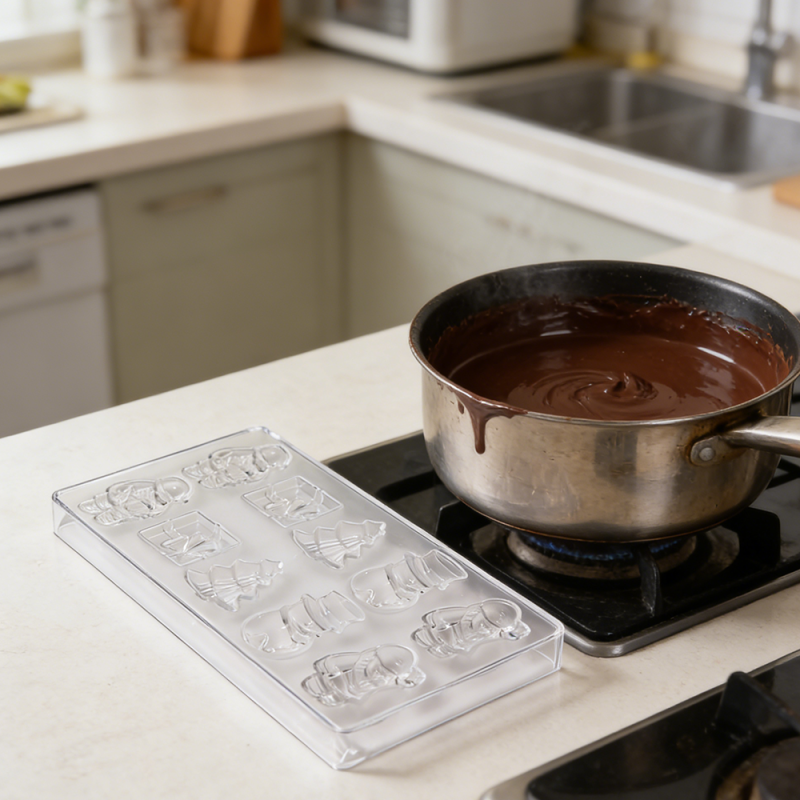 Gabarit de pâtisserie de Noël en PP durable