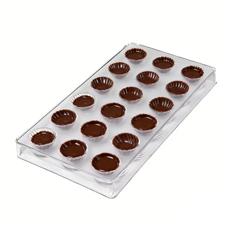 Moules à pralines professionnels en plastique transparent