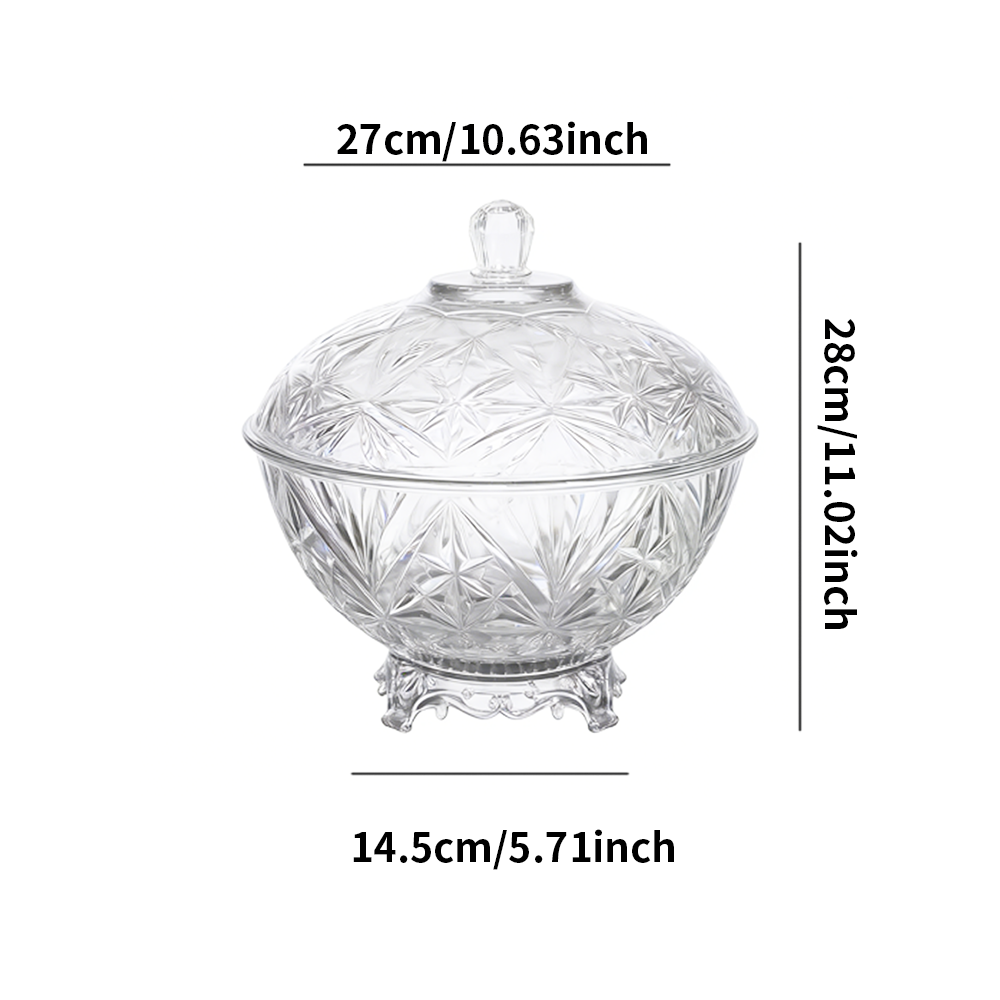 PET Crystal Fruit Bowl