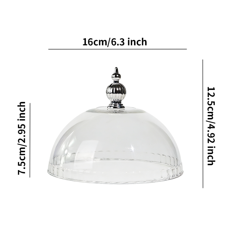 Bruchsicherer Deckel für gewerbliche Lebensmittelauslagen, Kuchenglocke