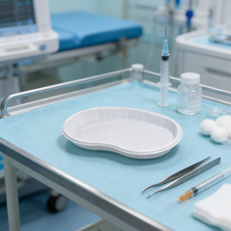 일회용 의료용 애완 동물 신장 모양 접시