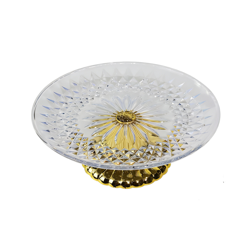 Plastic Gold Cupcake Display Stand with Lid