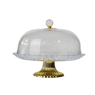 11.6" Diamond Pattern Acrylic Cake Display Stand