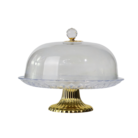 11.6" Diamond Pattern Acrylic Cake Display Stand